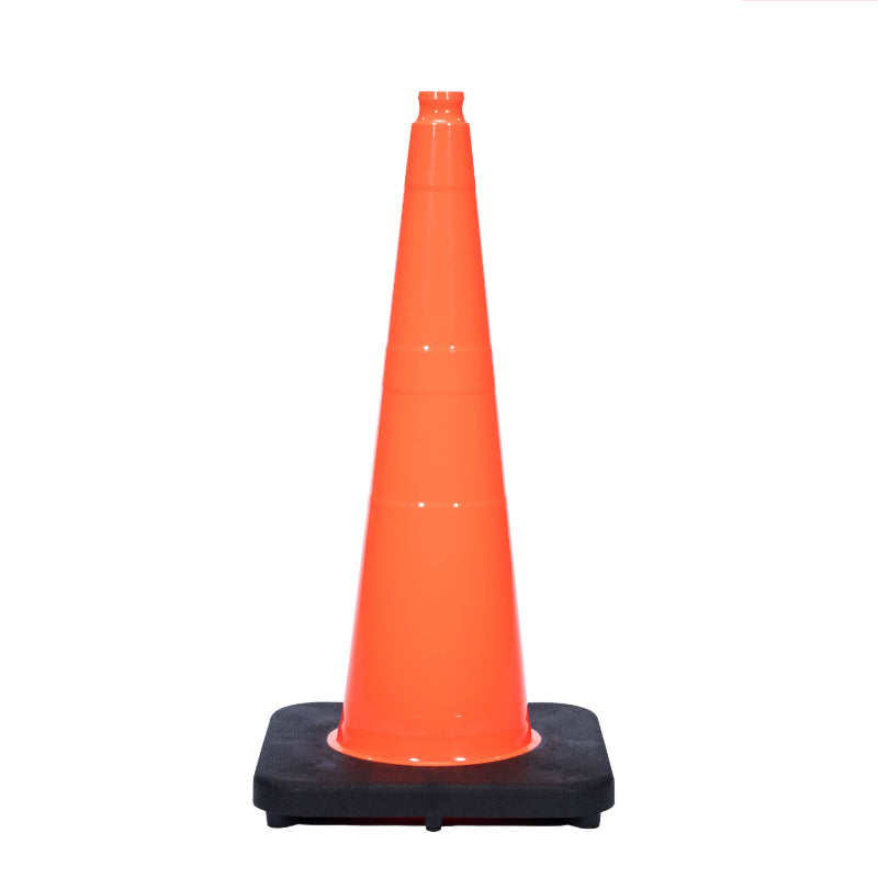 28 traffic safety cone 7 lbs orange no reflective collar