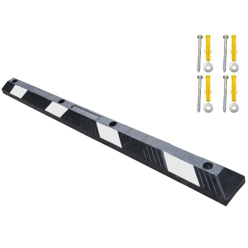 traffic kontrol parking curb stopper white black with bolts