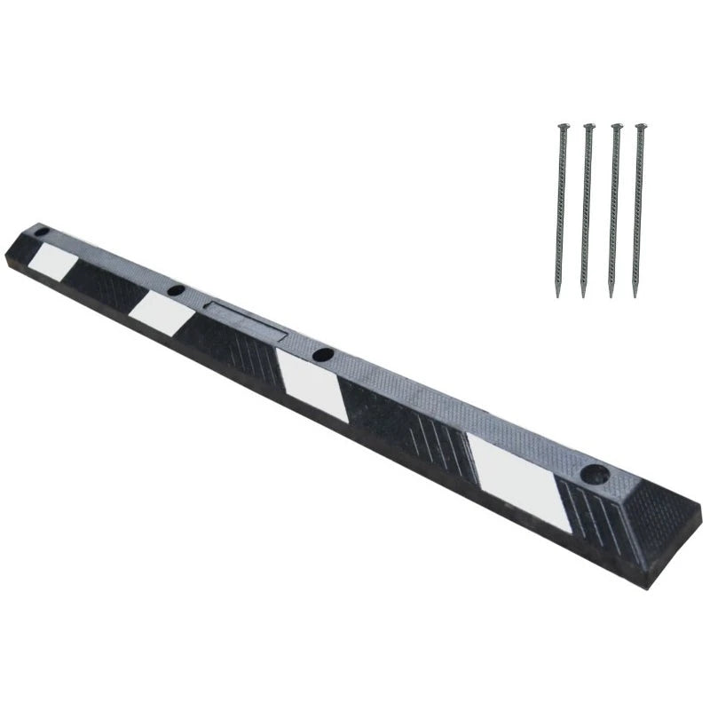 traffic kontrol parking curb stopper white black with spikes